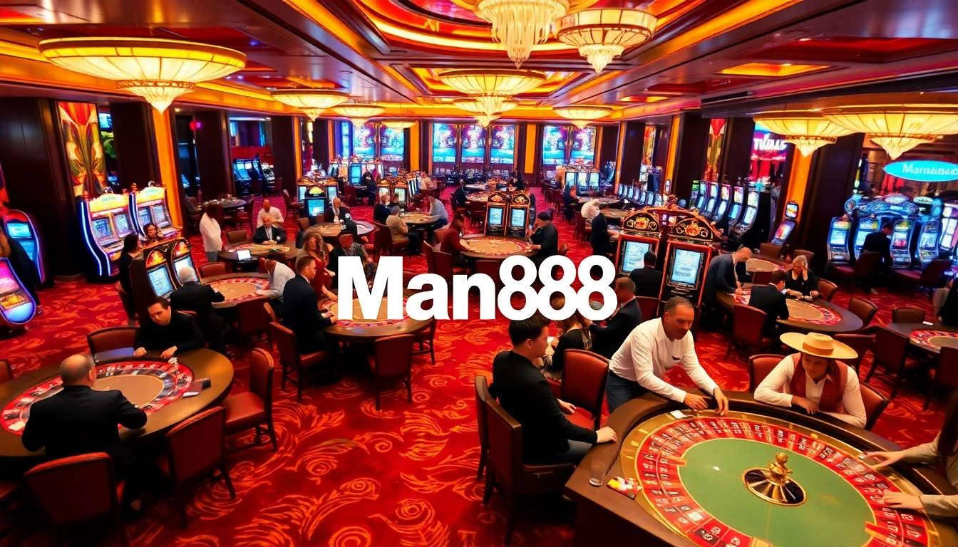 Experience the thrill of gambling at Man88 with vibrant casino games and professional dealers.