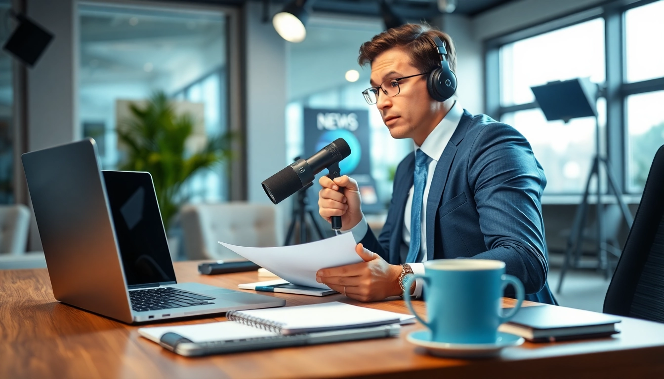 Journalist focusing on news analysis for Usa Today in a modern newsroom.