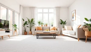 Engaged team providing carpet cleaning roseville ca in a beautiful home environment.