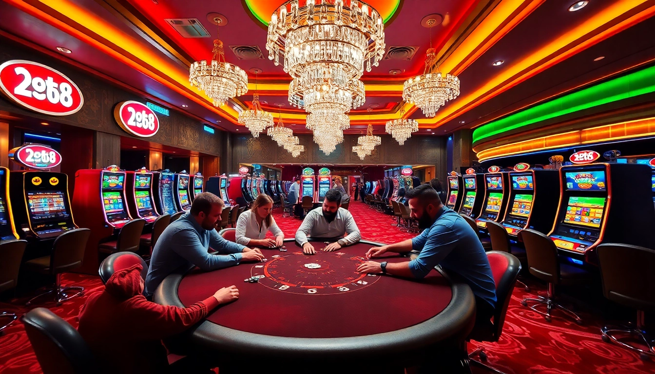 Experience the thrill of Bet88 with players engaged in an exciting poker showdown.