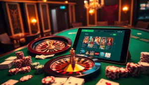 Trải nghiệm lối chơi đầy hồi hộp tại https://luck8.net với cảnh casino sống động có roulette và chip poker.