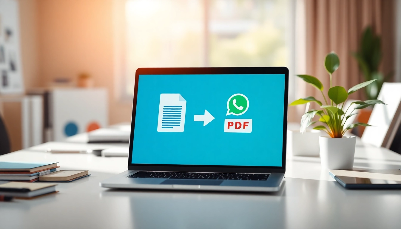 Convert WhatsApp chats to PDF easily at https://chattopdf.app in a vibrant digital workspace.