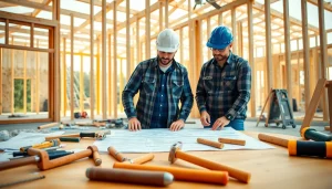Engaged workers demonstrating teamwork in a construction association North Carolina project site.