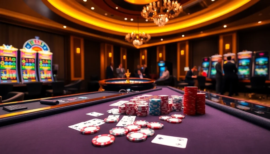 Engage in thrilling gameplay at https://nova8886.com/ with luxurious casino visuals featuring poker tables and roulette.