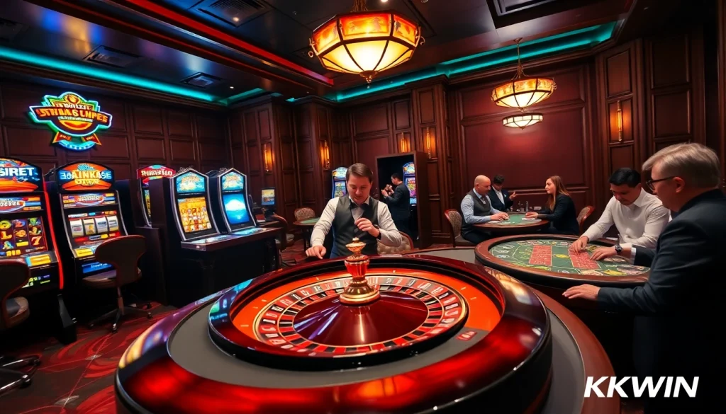 Experience the thrill of gambling at Nhà cái KKWIN with a vibrant casino atmosphere.