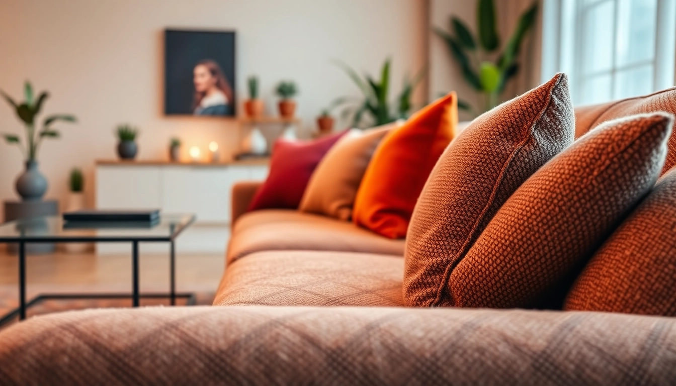 Bekijk de rijke textuur van bouclé stoffen in een stijlvol interieur.