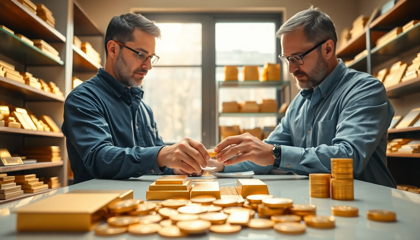 Hier Goldankauf - Evaluating gold with a professional approach and inviting atmosphere.