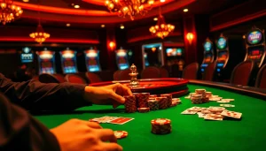 Exciting poker action at a luxury casino showcasing the hidden wiki 2 insights.