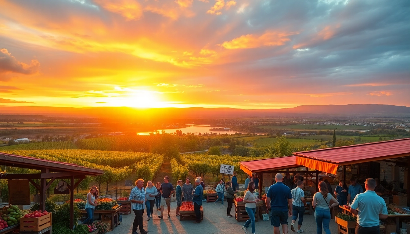 Family enjoying things to do in Clarksburg ca at a local farmer's market.