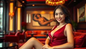 Elegant Asian escort showcasing charm in a luxurious Singapore setting
