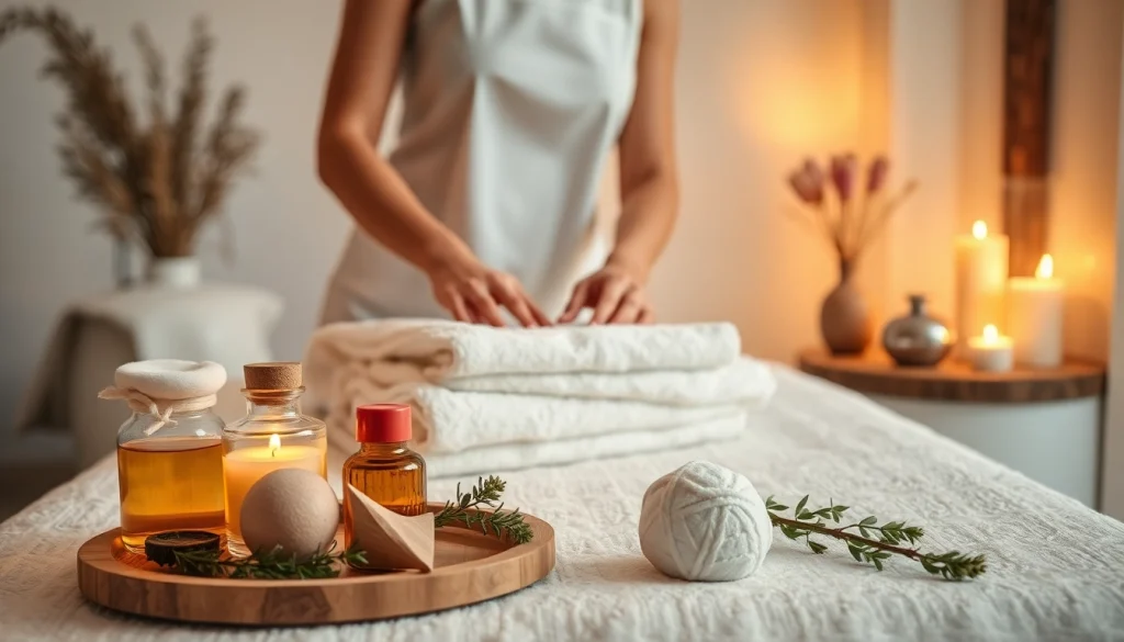 아로마틱한 요소로 둘러싸인 편안한 스파 환경에서 전문 마사지사와 함께 프리미엄 러시아마사지 경험하기