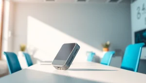 Freelock präsentiert den innovativen Lockmechanismus in einem modernen Umfeld.