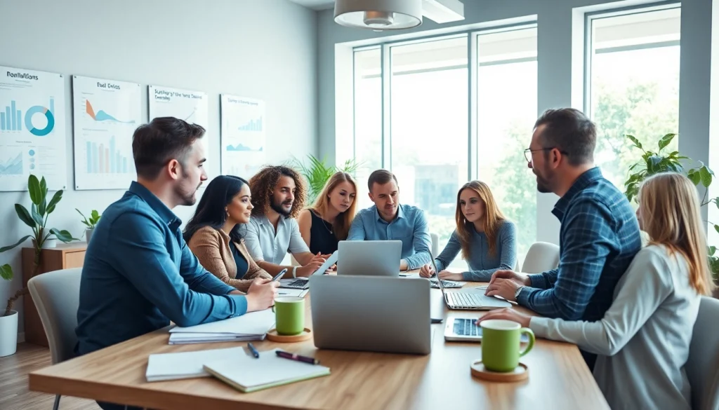 How to effectively collaborate in teams for problem-solving in a modern office.