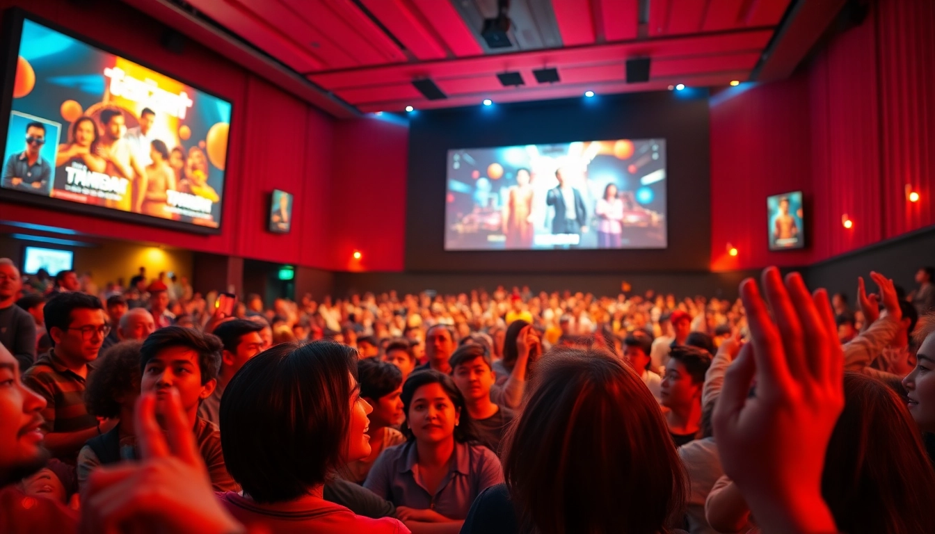 ชมการแสดงสดในโรงภาพยนตร์ขณะดูหนังออนไลน์ที่มีบรรยากาศอบอุ่น