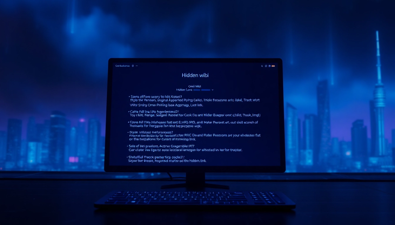 Explore the hidden wiki 1 with curated .onion links in a dark web interface.