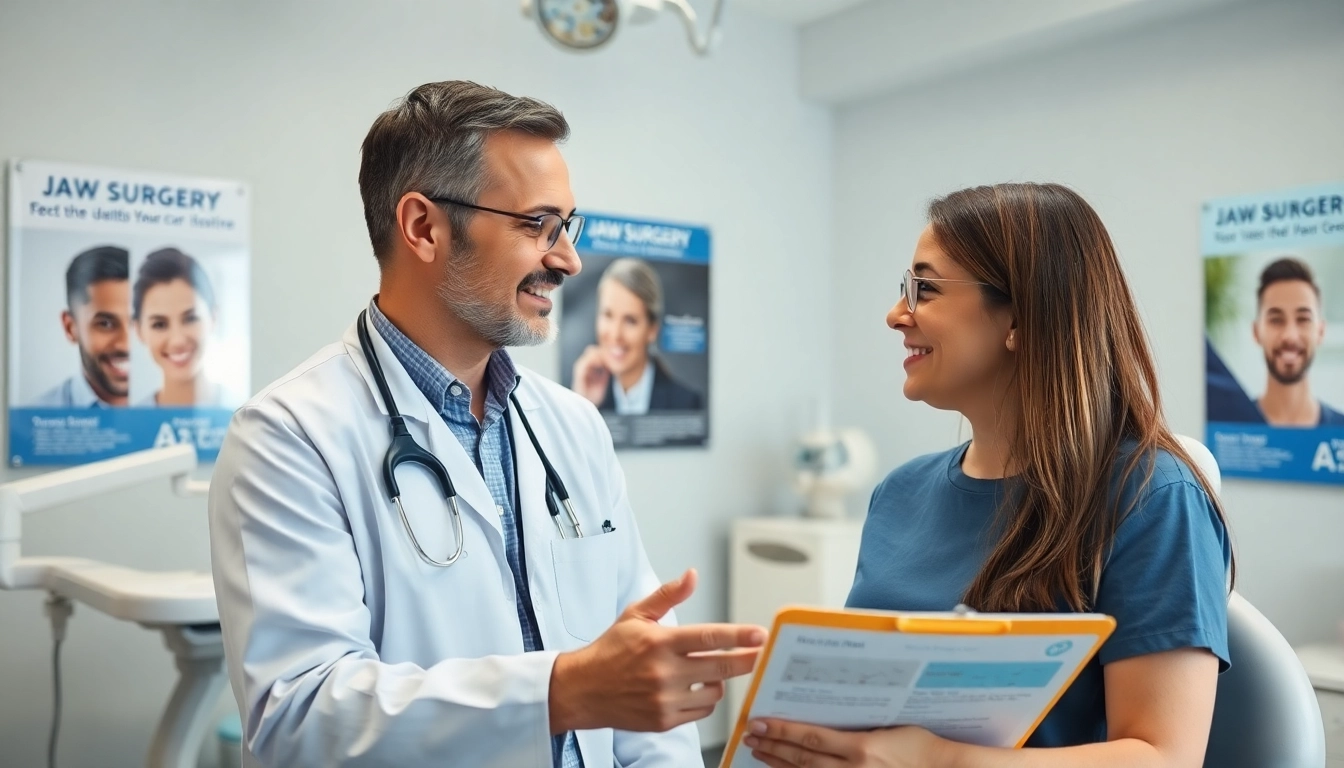 Understanding corrective jaw surgery Hawthorn with an orthodontist consultation in a professional setting.