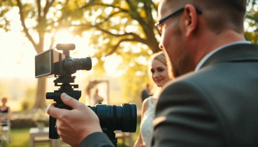 Engaging Edmonton videographer capturing wedding moments with vibrant colors and emotional scenes.